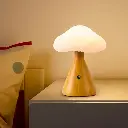 LAMPARA LED DE MESA HONGO RECARGABLE USB REF:HM0638/KW2318 16X16X21CM