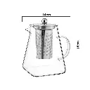 TETERA DE VIDRIO BOROSILICATO DOBLE FONDO C/INFUSOR REF:YF950 950ML