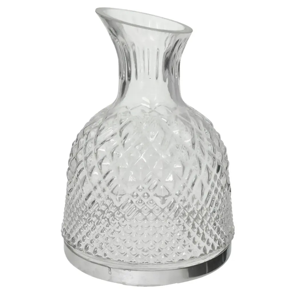 DECANTADOR DE VINO GIRATORIO VIDRIO REF:HM1282V257007 22X20CM 1800ML