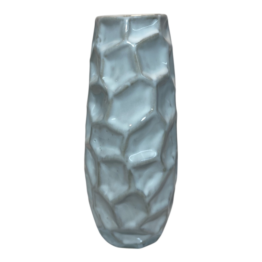 FLORERO CERAMICA IRIS CREMA 21CM