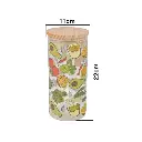 FRASCO DE VIDRIO BOROSILICATO C/TAPA PINO REF:KH00099-1 1.4LT. 10X22CM