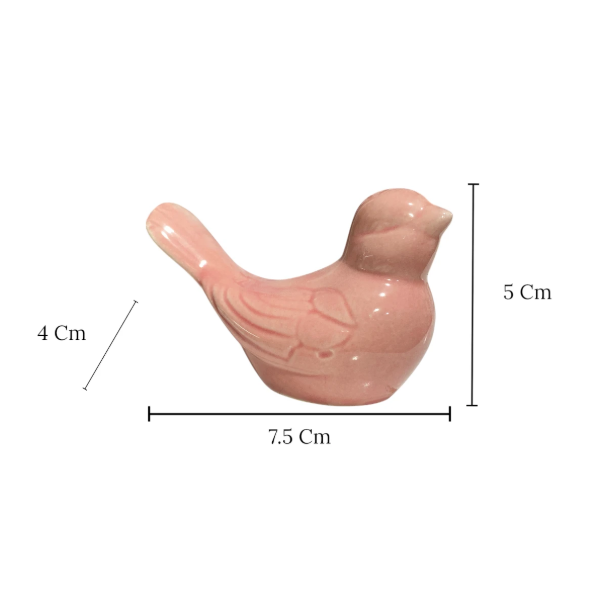 PAJARITO PORCELANA COLOR SURTIDO 7.5X4.5CM