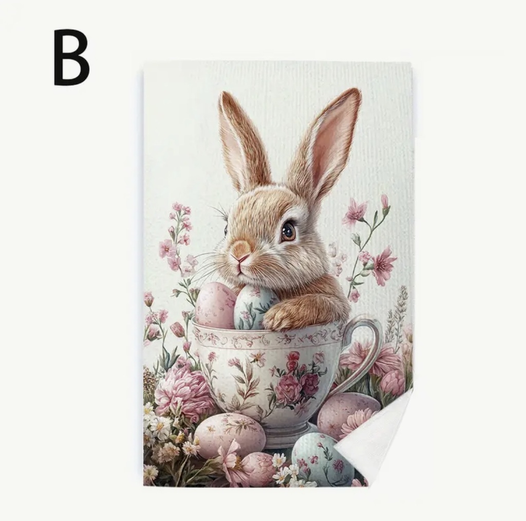 TOALLA DE COCINA CONEJO 60X40CM