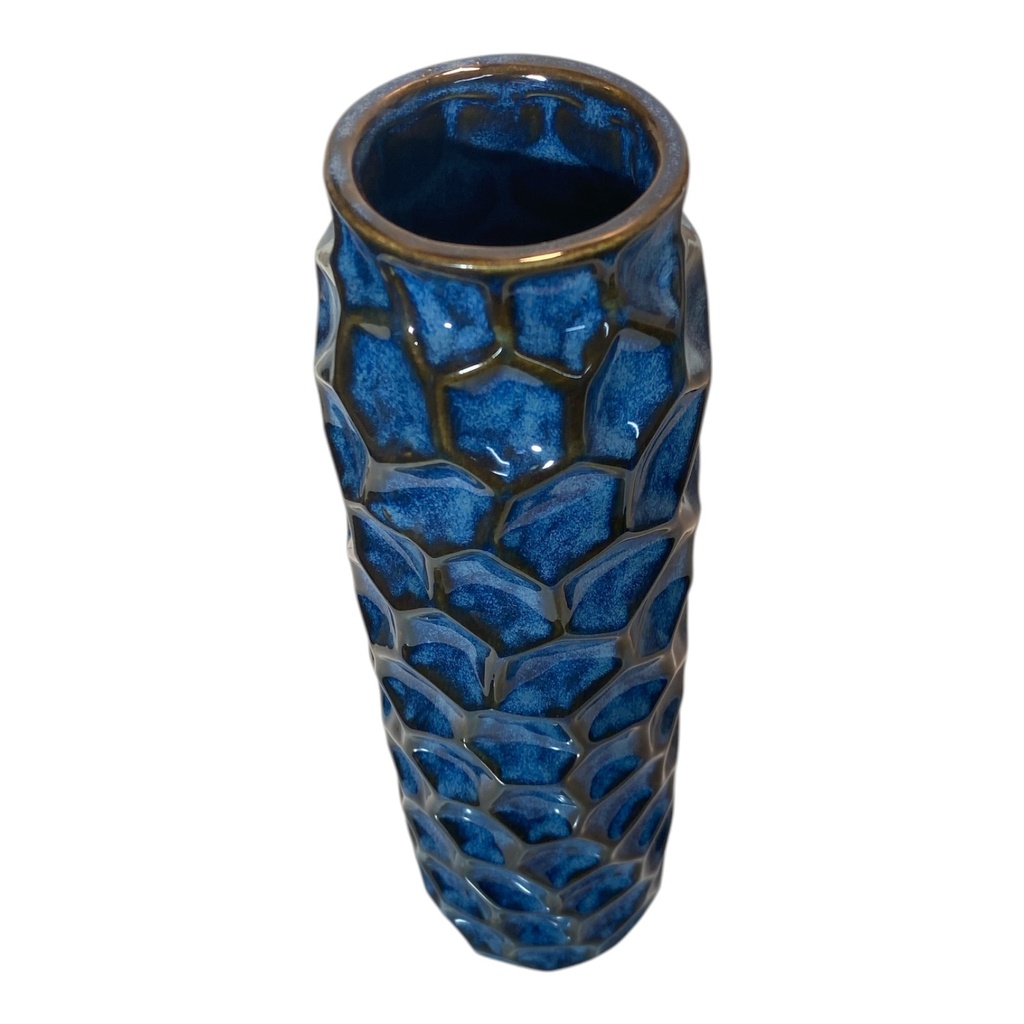 FLORERO CERAMICA IRIS LAZULI 33CM