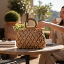 CARTERA DE PLAYA TEJIDA BEIGE