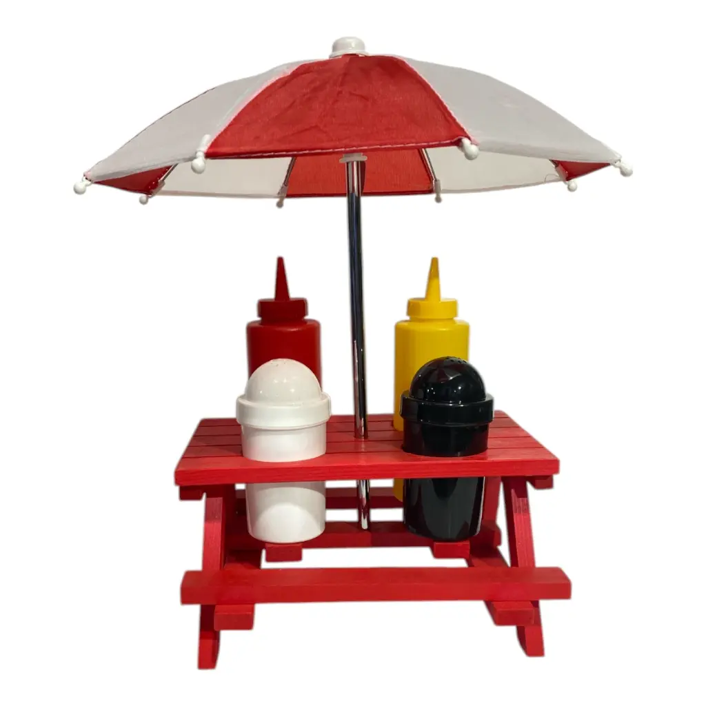 SET DE ENVASES P/MAYONESA Y CONDIMENTOS REF:BBQ23-7301C 19X17X31CM