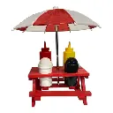 SET DE ENVASES P/MAYONESA Y CONDIMENTOS REF:BBQ23-7301C 19X17X31CM