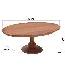 PORTA TORTA DE MADERA REF:ES26301 30X20X12CM