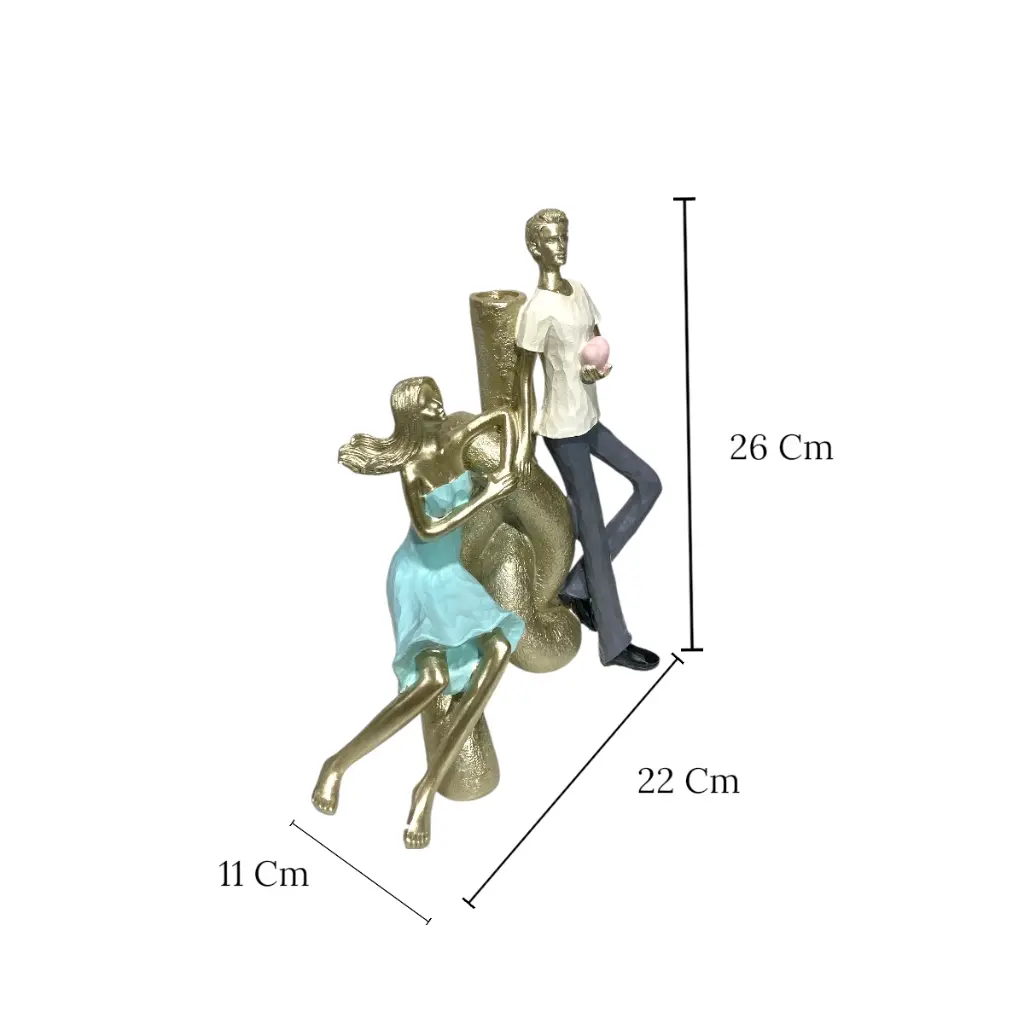 FIGURA AMOR FLORERO POLIRESINA REF:ES28713 22X11X26CM