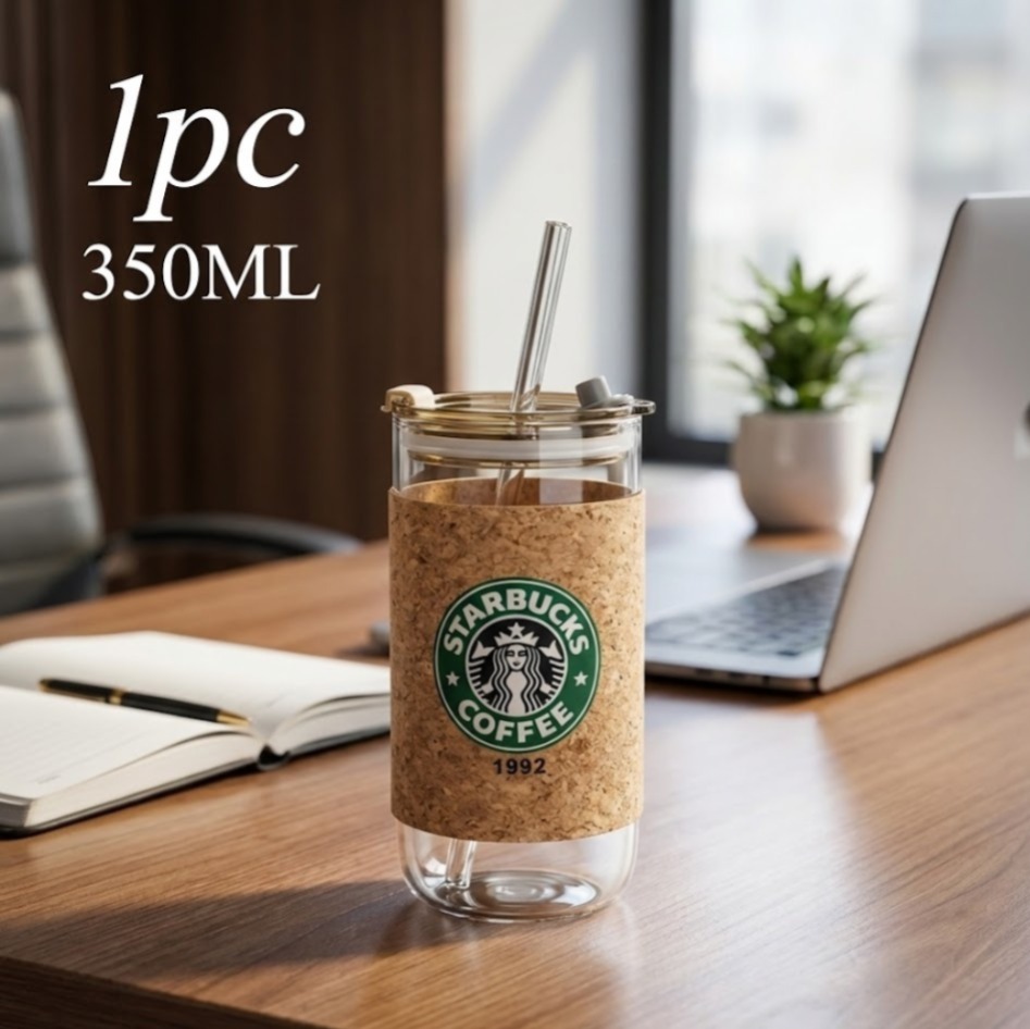 VASO STARBUCKS CON SORBETE DE VIDRIO 140ML