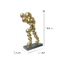 FIGURA HOMBRE ESFERAS VITALES, POLIRESINA REF:ES28705 17X11X24CM