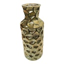 FLORERO CERAMICA IRIS DORADO 25CM