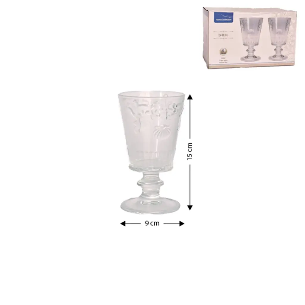 COPA DE VIDRIO SETX6PZ. REF:P100211/6CB 11OZ. 325ML