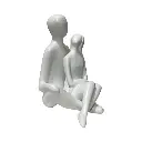 PAREJA DORADA POLIRESINA 12X12X15CM