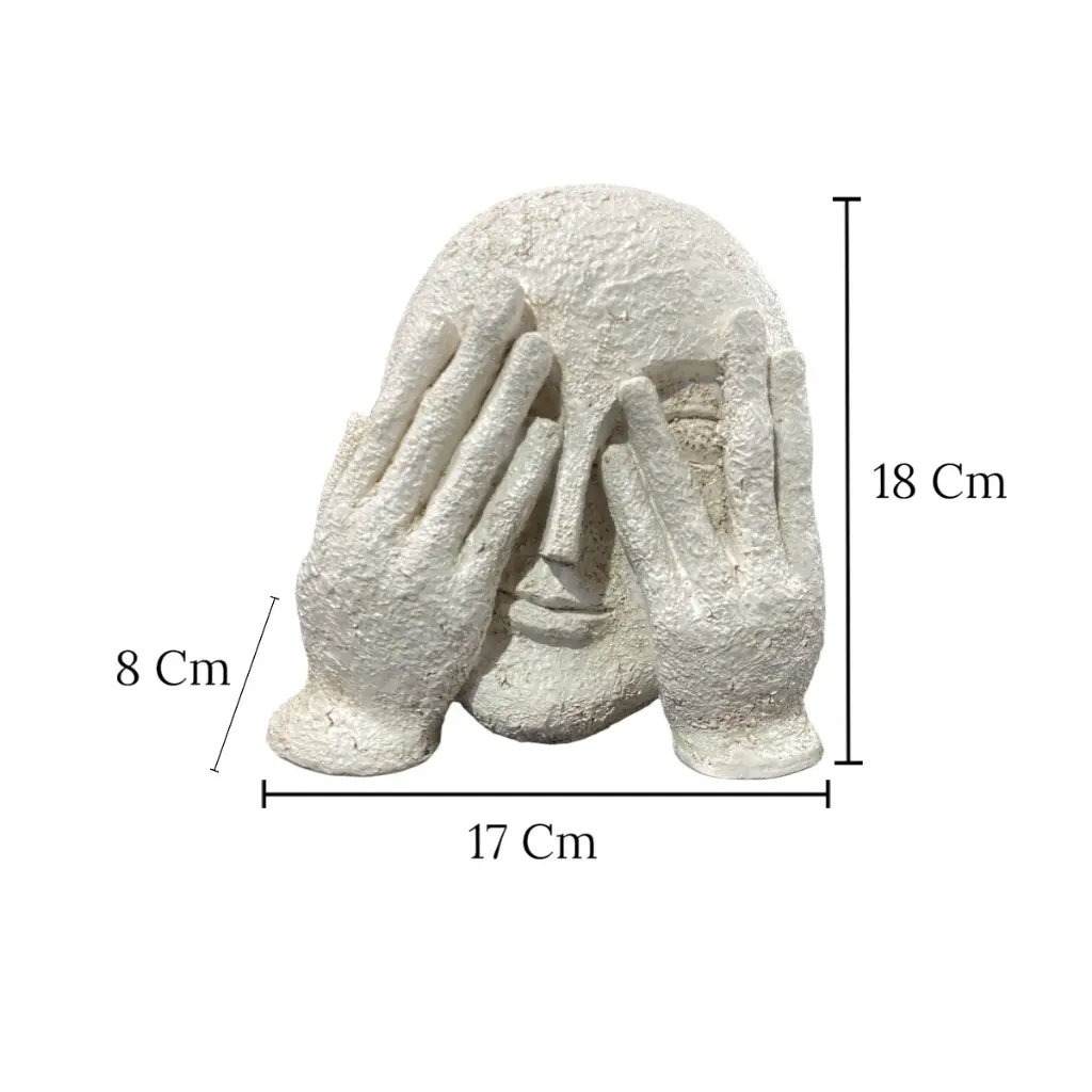 ROSTRO VIRTUDES POLIRESINA 17X8X18CM