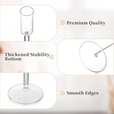 CANDELABRO DE VIDRIO SETX3PZ. REF:ES27936 17CM, 21CM, 29CM