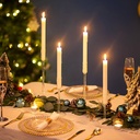 CANDELABRO DE VIDRIO SETX3PZ. REF:ES27936 17CM, 21CM, 29CM