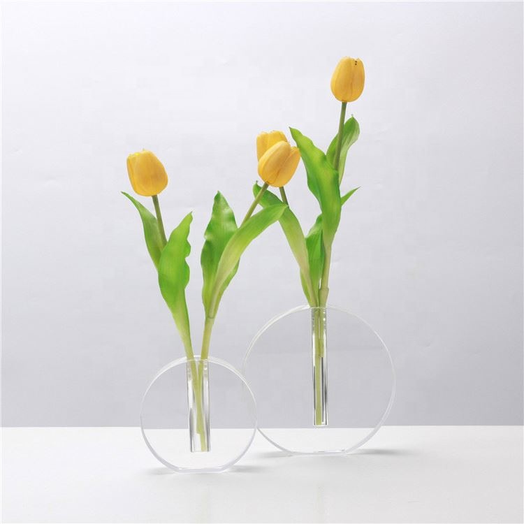 FLORERO DE VIDRIO MODA UNIFLOR REF:HM1041 16X3X15.5CM