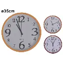 RELOJ DE PARED COL.MADERA REF:ES26191 35CM