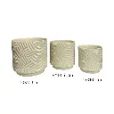 MACETA SETX3 DE CERAMICA 21X18CM, 17X14CM, 14X11CM