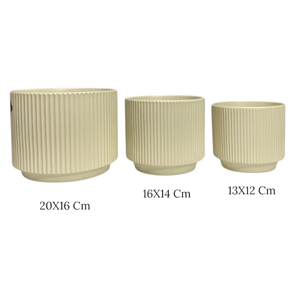 MACETA SETX3 DE CERAMICA 21X18CM, 17X14CM, 14X11CM