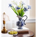 JARRA REDONDA BLUE DECOR JAPANESE CERAMICA AZUL 15X25CM - PT71-018