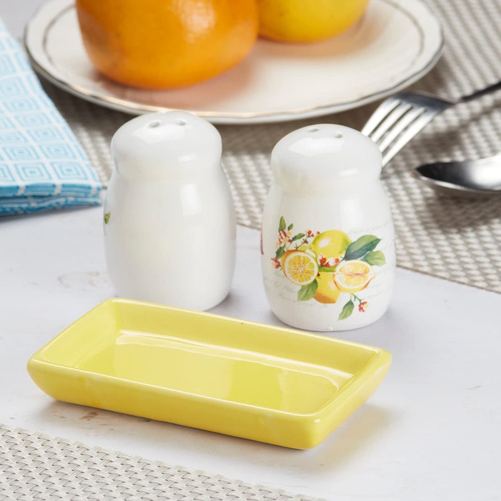 SALERO PIMENTERO LIMON DE CERAMICA 12.5X7X8.5CM