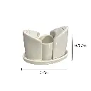 SALERO PIMENTERO PORTA PALILLOS DE CERAMICA 13X5.5X9.5CM