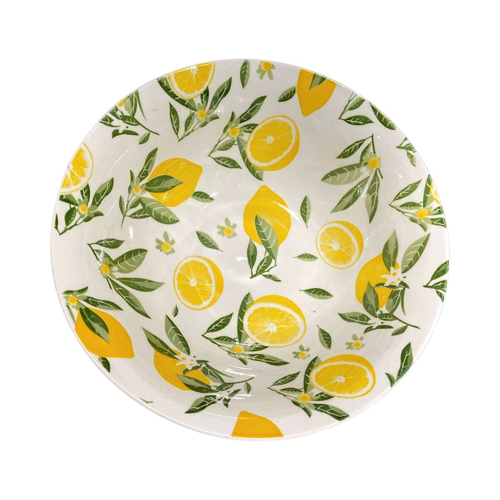 BOWL DISEÑO LIMON DE PORCELANA 20.5X7CM 