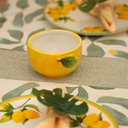 POZUELO DE CERAMICA CON DISEÑO DE LIMON 13.5X8CM