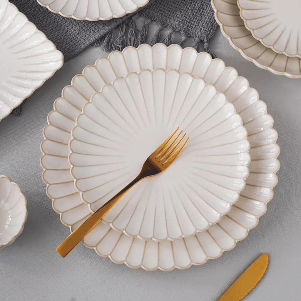 PLATO TENDIDO CERAMICA REF:HM1462/TJL-25ST626109 20CM 