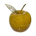 Manzana Decorativa de Cerámica Premium, estilo Glam. 8x8cm