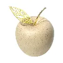 Manzana Decorativa de Cerámica Beige, estilo Nórdico, Minimalista. 8x8cm 