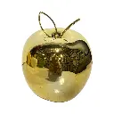 Manzana Decorativa de Cerámica Premium, estilo Glam. 9x10cm