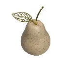 Manzana Decorativa de Cerámica Beige, estilo Nórdico, Minimalista. 8x8cm 