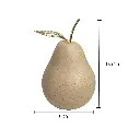 Manzana Decorativa de Cerámica Beige, estilo Nórdico, Minimalista. 8x8cm 