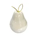 Pera Decorativa de Cerámica Premium, estilo Glam. 9x13cm