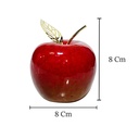 Manzana Decorativa de Cerámica Premium, estilo Glam. 8x8cm