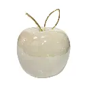 Manzana Decorativa de Cerámica Premium, estilo Glam. 8x9cm