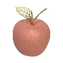 Manzana Decorativa de Cerámica, estilo Nórdico, Minimalista. Textura Arena 9x11cm 