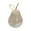 Pera Decorativa de Cerámica Premium, estilo Glam. 9x16cm 