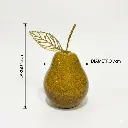 Pera Decorativa de Cerámica Premium, estilo Glam. 7x12cm
