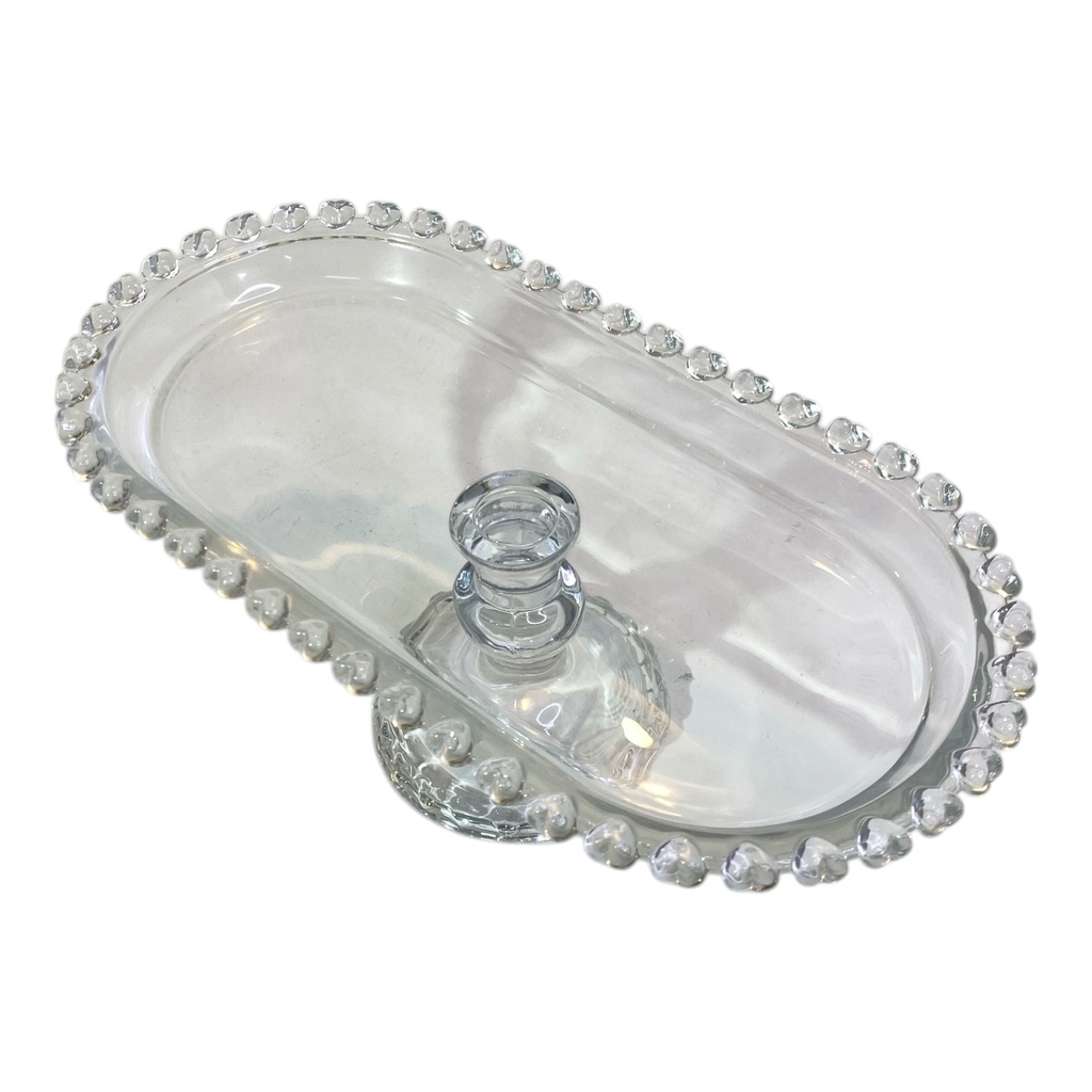 PORTA BOCADOS CRISTAL 24X13X11CM