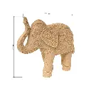 Figura Decorativa Elefante de Resina Étnico - Estilo Mandala y Textura Natural, Ref:TG173411 
