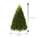 Árbol de Navidad Artificial de Lujo Aguja, dos tipos de rama remachado 210cm y Ø140cm
