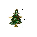 Aros de Servilleta Navideño, Árbol metálico, set x 6pcs. 5cm