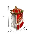 Teatro Navideño Cascanuez musical con luz. 3AAA 1.5v o USB. 20x11x23cm 