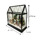Nacimiento en Casa con luz y musica, 3AA1.5V o USB C. 33x15x33.5cm