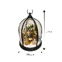 Nacimiento en Cúpula con luz y musical, 3AA1.5V o USB C. Ø26cm x 35cm 