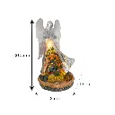 Nacimiento en Angel acrílico, con luz y musical, 3AA1.5V o USB C. 18x16x30.5cm  